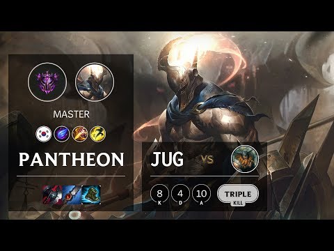 Pantheon Jungle vs Olaf - KR Master Patch 10.9