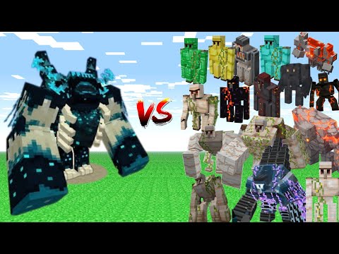 New Mutant Warden vs 20 Iron Golems!