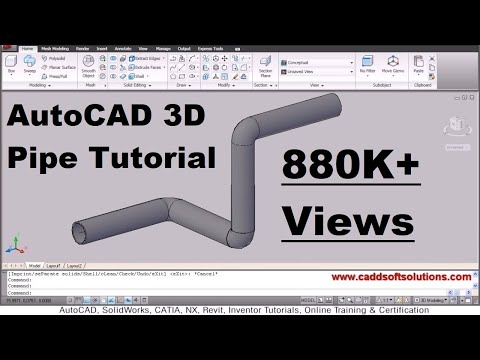 AutoCAD Nut Bolt Drawing Tutorial