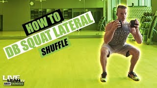 DUMBBELL SQUAT LATERAL SHUFFLE exercise video thumbnail