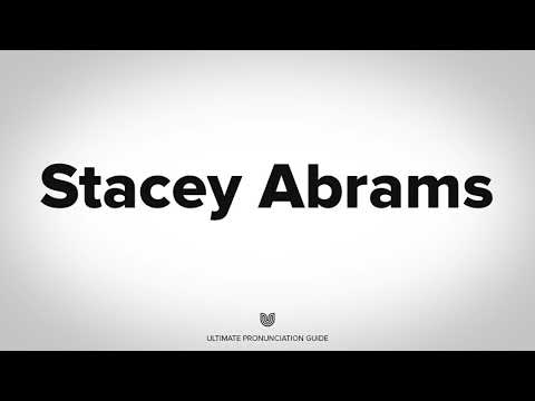 How to Pronounce Stacey Abrams? (CORRECTLY)