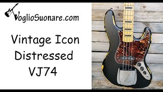 Video thumbnail for Vintage Icon VJ74 black distressed by WelcomeGuitars