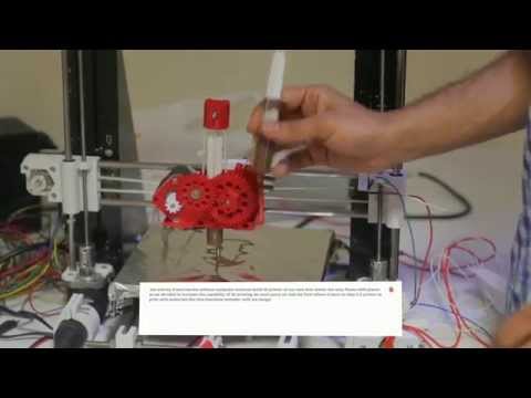 Video Annotator Using Google API of Chocolate 3D Printer video