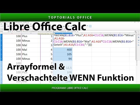 Array formula with nested IF function (LibreOffice Calc)