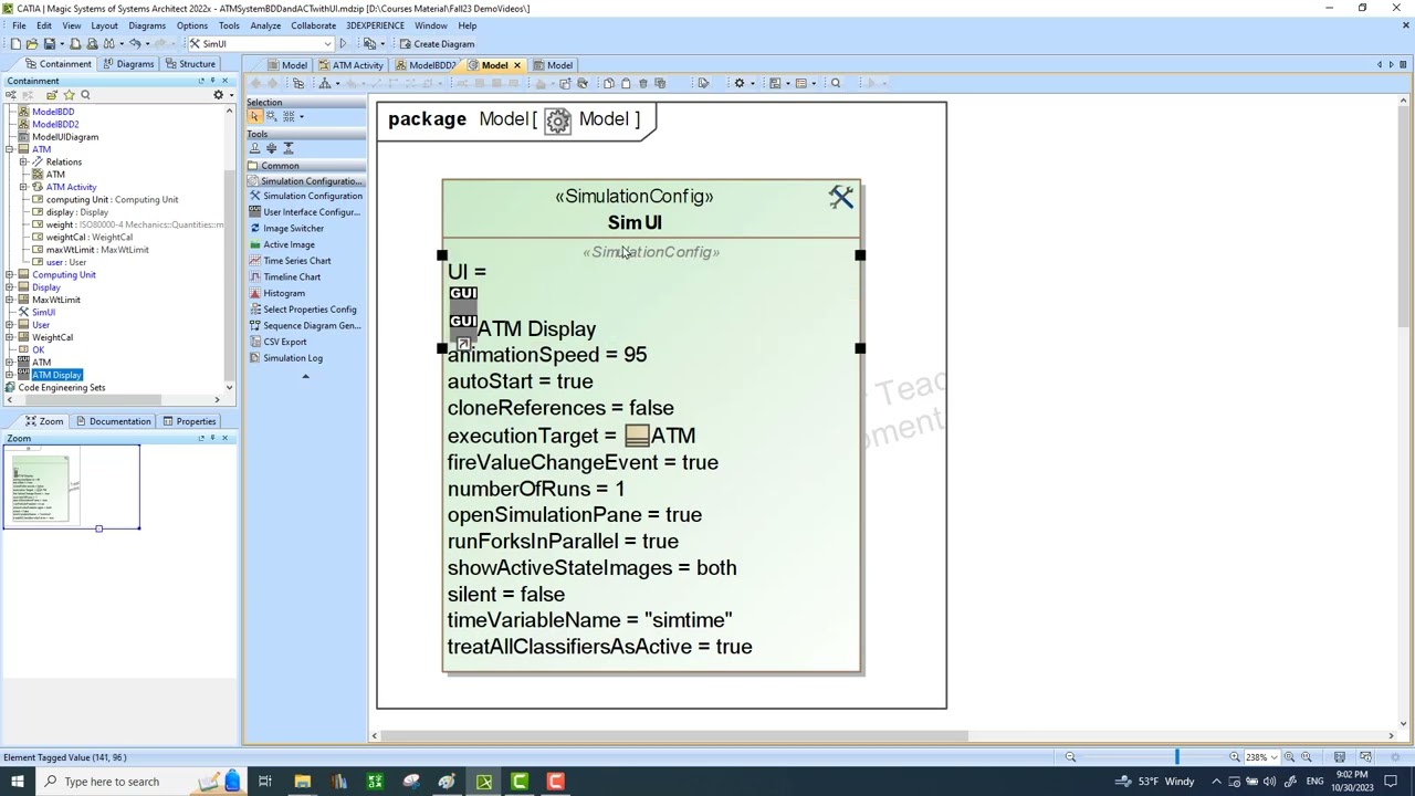 Graphical User Interface for Behavioral Simulations