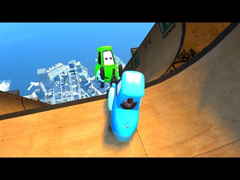 GTA 4 Cars Guido Longest Ramp Jump Testing Ep. 2 - GTA IV Color Cars