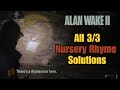 Alan Wake 2: All 3 Cauldron Lake Nursery Rhymes (Solution & Locations)
