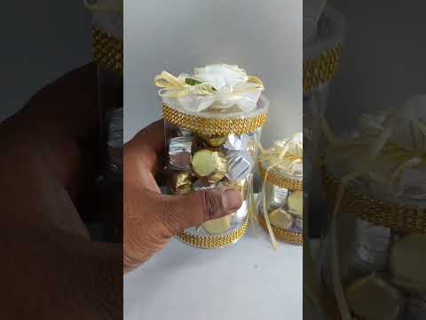 Golden silver piece melton handmade chocolate acrylic box pa...