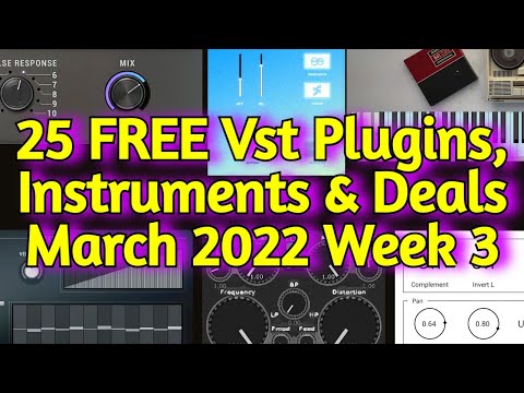 25 Best New FREE VST PLUGINS, Vst Instruments, SAMPLE PACKS & Huge Deals - MARCH 2022 Week 3