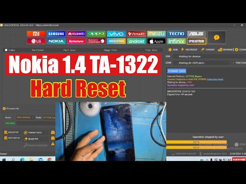 Hard Reset Nokia 1.4 | Nokia Ta 1322, 1323, 1342, 1165, 1380, 1385, 1428, 1206, 1337 | Unlock Tool