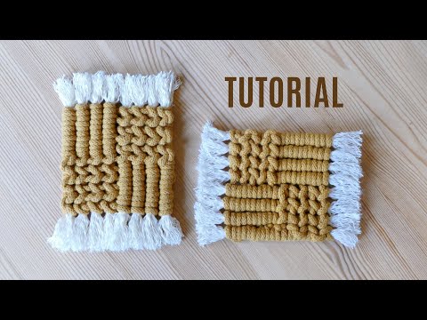DIAMOND MESH MACRAME TABLECLOTH PATTERN TUTORIAL