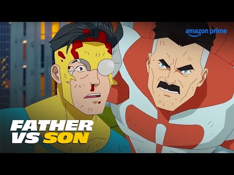 Omni Man vs Mark | Steven Yeun, J.K Simmons | Invincible | Prime Video India