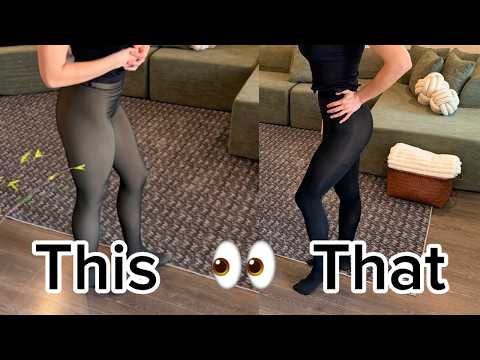 Hot Fleece Leggings vs Black Tights | Best Winter Layers Comparison #ad