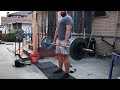 Home Gym DIY Squat Rack Workout! Deadlift and Squat Days!