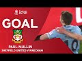 GOAL | Paul Mullin | Sheffield United 1-1 Wrexham | Fourth Round Replay | Emirates FA Cup 22-23