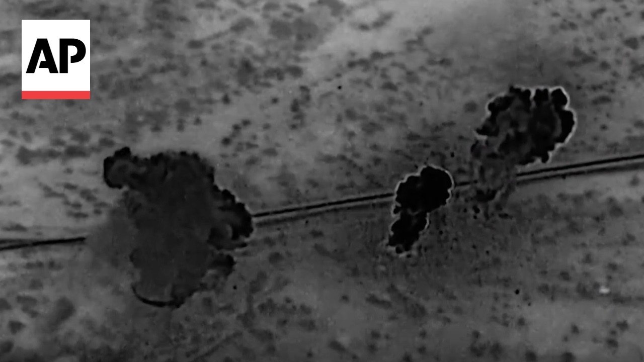 Video | US Central Command releases video of US strikes on Kharg Island, Iran
