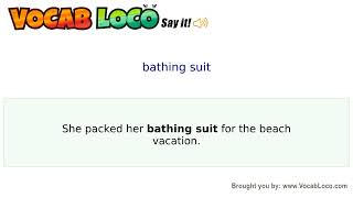 Video thumbnail for bathing suit