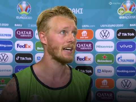 Interview Simon Kjær after Czech Republic against Denmark
