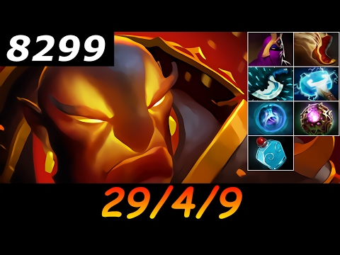 Dota 2 Ember Spirit 8299 MMR 29/4/9 (Kills/Deaths/Assists) Ranked Full Gameplay