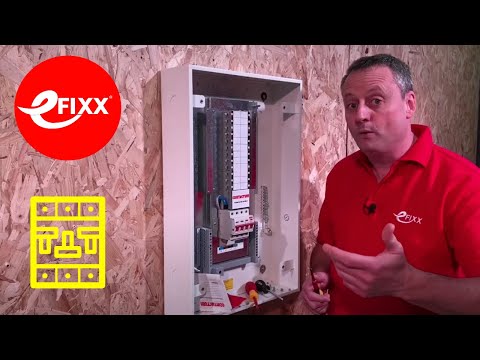 Converting a Contactum three phase distribution board to a single phase consumer unit.