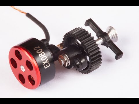 EX0802 motor with gearbox and 59 grams of thrust! (ESC "MX3A")