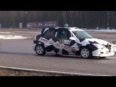BArtosz Mostek - Citroen Saxo - SuperOES 2 Runda  Tor Kielce 20-02-2016