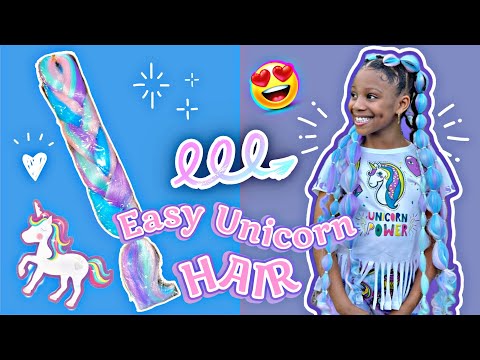 Unicorn Hair Magic: Easy & Fun Birthday Hairstyle or...