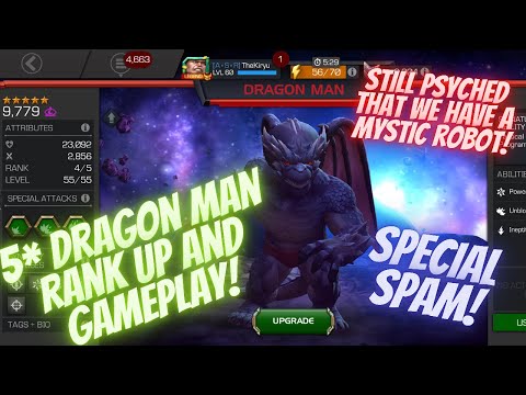 5 Star Dragon Man Goes To Rank 4! Rank Up And Gameplay Video!