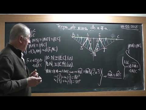 4/5 1683 Clasa 6 Cazuri de congruenta Distanta de la un punct la o dreapta Linii importante triunghi