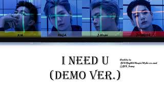Download lagu I Need U (DEMO) Color Coded Lyric Video [English Translation] mp3