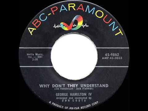 1958 HITS ARCHIVE  Why Don’t They Understand   George Hamilton IV