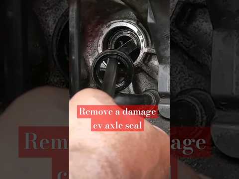 Damage seal!!! Eliminate a damage seal from transmission before CV axle install #transmission #axle