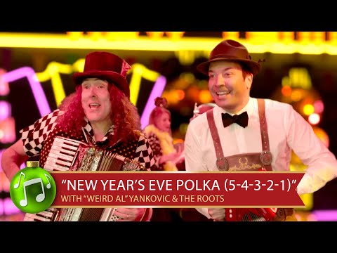 New Years Eve Polka ft "Weird Al" Yankovic, The Roots | Jimmy Fallon's Holiday Seasoning Spectacular