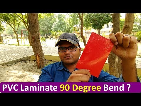 What is pvc laminate ? 90 degree bend
