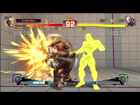 USF4 Ranked Match piyoppia (Sagat) vs Angry POONGKO (Seth) x2