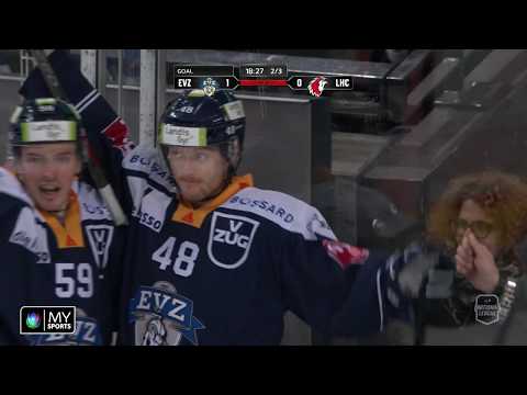 EV Zoug - Lausanne HC 3-1 (0-0; 2-1; 1-0)