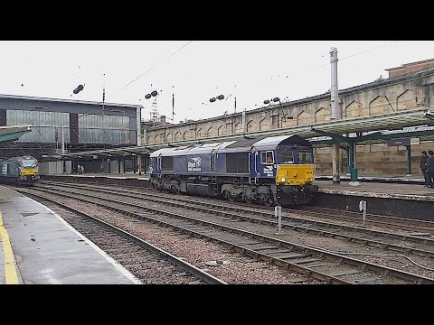DRS Class 66 passes Carlisle (26/9/16)