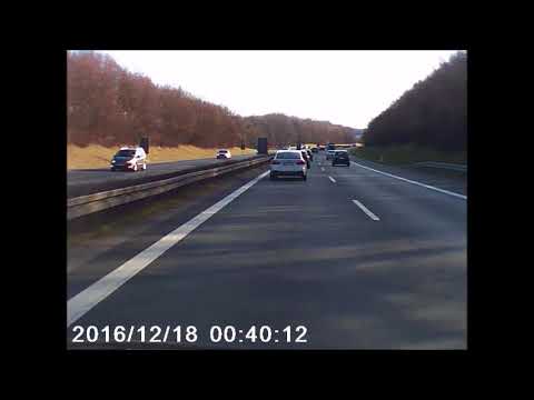 Dashcam   Spurwechsel weniger 3m auf A7