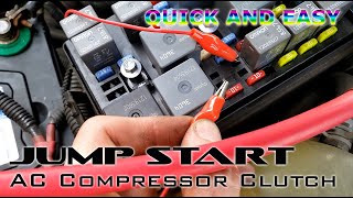 How To Jump Start an AC Compressor Clutch + Cooling Fans - Jump Relay