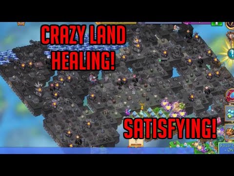 Crazy Land Healing *SATISFYING* | Merge Dragons