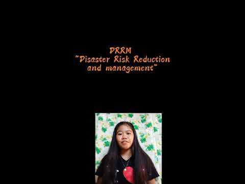 Reporting about Disaster Risk Reduction and Management (DRRM)