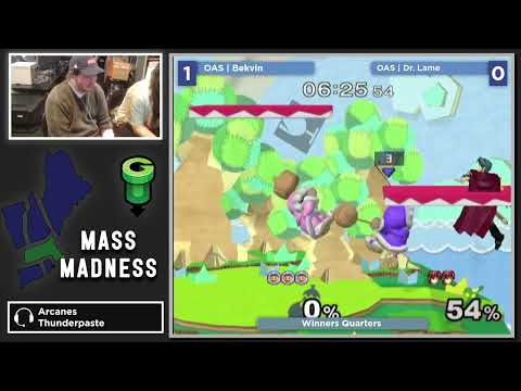 Mass Madness 44 SSBM - OAS | Bekvin (Ice Climbers) vs. OAS | Dr. Lame (Marth) - Melee WQF