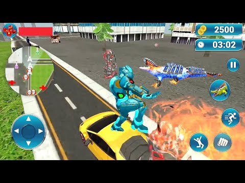 Real Robot Crocodile Transformation Fight Game || Grand Robot Animal Transform Game || Robot Games