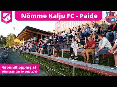 Groundhopping at Hiiu Stadium in Estonia. Nõmme Kalju FC - Paide 1-1 19.  July 2019