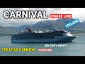 CARNIVAL CRUISE SHIP ANCHOR IN ICELAND STOCK FOOTAGE OF CRUISE SHIPS COPY RIGHT FREE