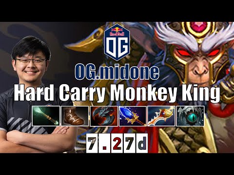 Monkey King | OG.midone | Hard Carry Monkey King | 7.27d Gameplay Highlights