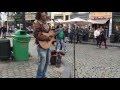Bob Marley, No woman no cry (Vincent van Hessen) - Busking in the streets of Brussels, Belgium
