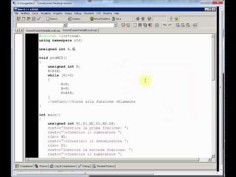 Video C++ Sottoprogrammi e Variabili Locali