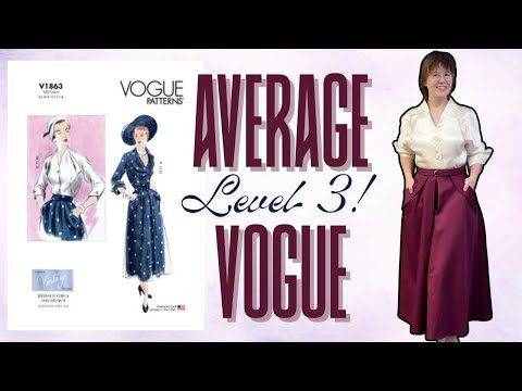 „Durchschnittliche“ Vogue nähen! Ist das wirklich ein Schnittmuster für Fortgeschrittene?
