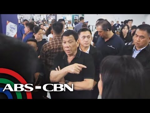 Duterte inspects NAIA Terminal 2 amid flight delays, cancellations | ANC